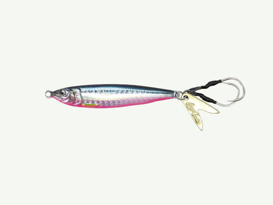 Little Jack Metal Adict Type Zero side view color Blue Pink Sardine