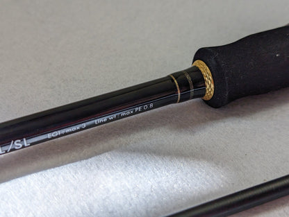 Tailwalk EGIST SSD 86L SL Squid Fishing Rod zoom in to spec print on blank