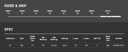 Tailwalk SPRINT STICK SSD 80XH 水面钓竿