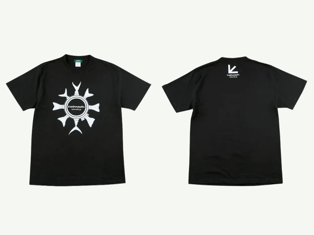 Tailwalk Designer T Shirt Fish Tail  Helm, Black