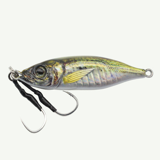 Fishing lure with a detailed design on a white background